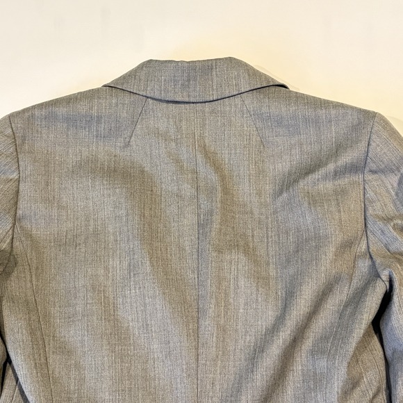 J Crew Wool Blend Blazer Jacket Petite 00P Gray Classic Career Academia Capsule - Picture 9 of 14